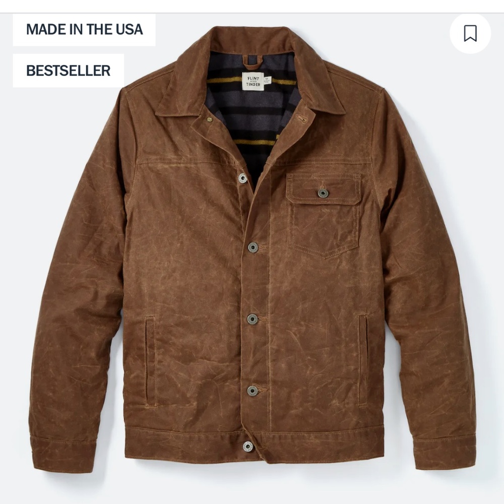 Huckberry Brown Waxed Canvas Jacket